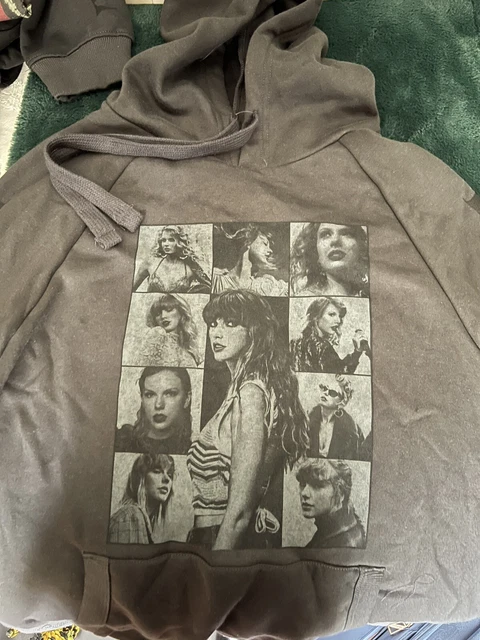 TAYLOR SWIFT THE Eras Tour Official Merch Black Hoodie Hooded ...