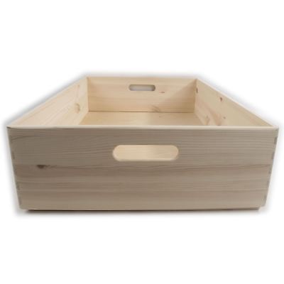 Unpainted Pine 60x40x13 cm Details about   XLarge Wooden Shallow Underbed Toy Storage Box 