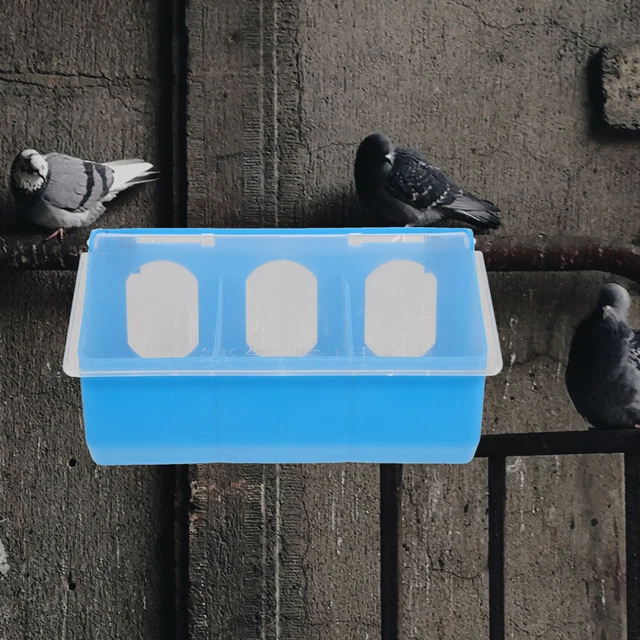 Alimentador Colgante Loro Multi-rejilla Pájaro Alimentador de Vegetales Plástico Resistente al Desgaste
