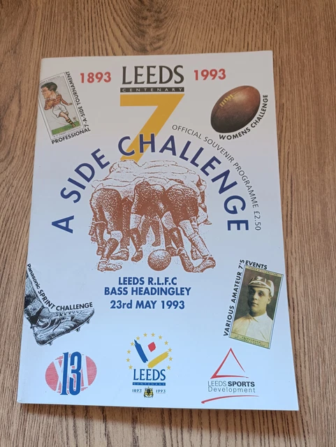 Leeds Centenary 1993 7-a-side Challenge Rugby League Programme