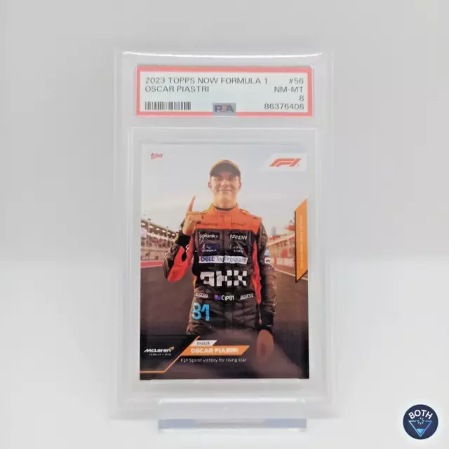 Oscar Piastri PSA 8 TOPPS Now Formula 1 MINT #56 2023 Formel 1 McLaren F1