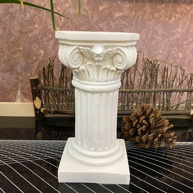 ROMAN PILLAR GREEK Column Statue Resin Pedestal Candle Holder Stand