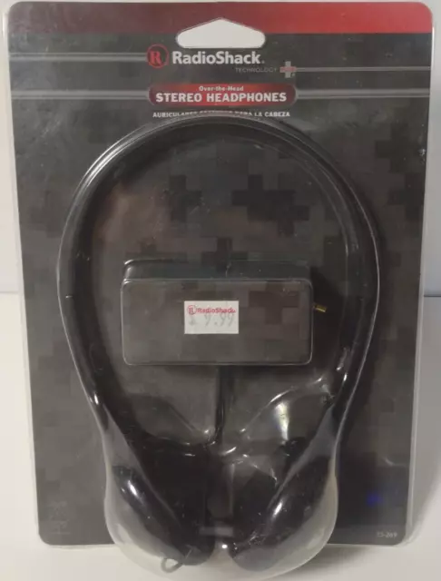 Rare Vintage Radio Shack Lightweight Stereo Headphones No. 330-0269 NEW!