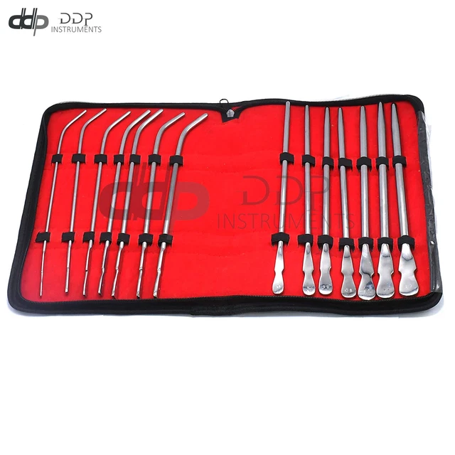 14 Pieces Set Of Dittel & Van Buren Urethral Sounds Gynecology Surgical Instru 14 Pieces Set Of Dittel & Van Buren Urethral Sounds Gynecology Surgical Instru