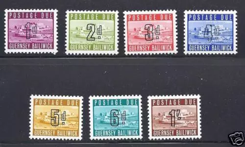 Gb Guernsey 1969 Postage Dues Vf Mlh