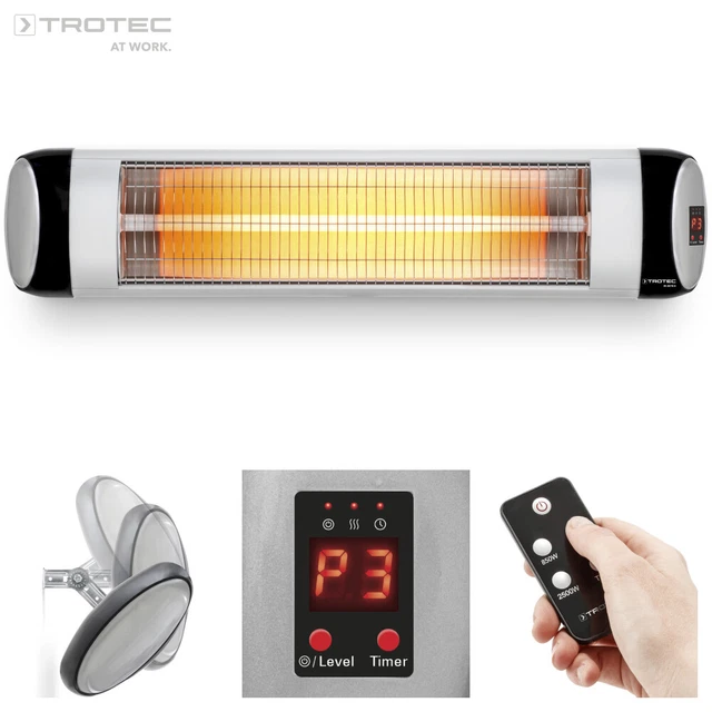 TROTEC Infrarot Heizstrahler IR 2570 S Terrassenstrahler Wärmestrahler Heizer
