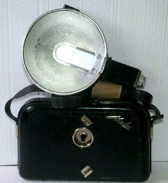 German Metz Mecatwin Meca Blitz 45 Camera Flash & Battery Pack Vintage RARE