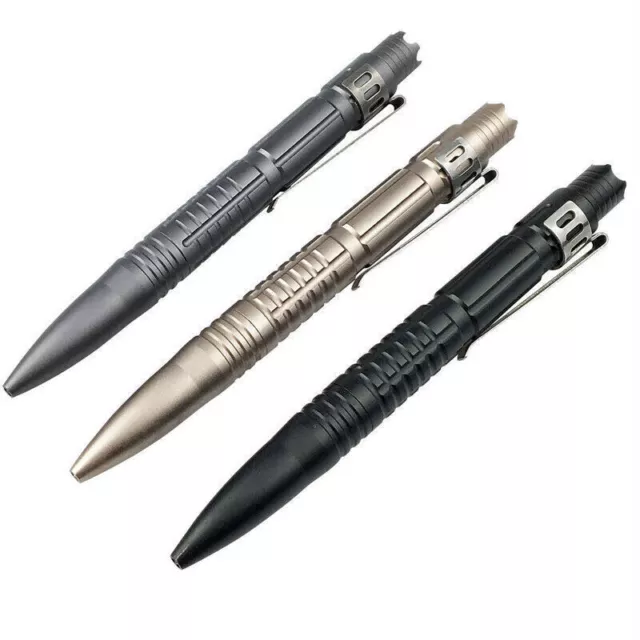 Aluminium Tactical Pen Tragbarer Kugelschreiber mit Clip EDC Multi-Tool
