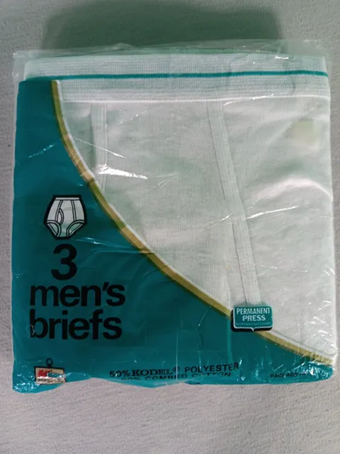 Mens Vintage three pack Kmart Briefs Underwear Size Medium