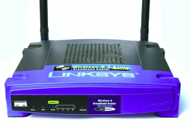 Linksys WRT54GL Routeur sans fil Wifi 54GL v1.1 Open source avec switch 4 ports