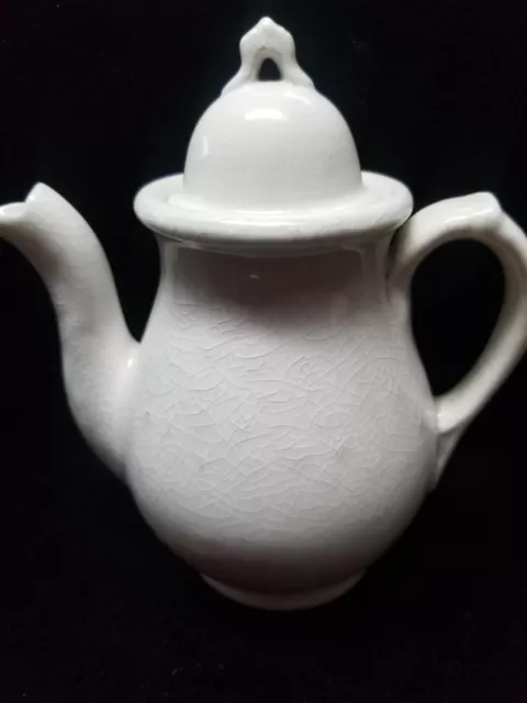 Ironstone White Teapot/Coffee Pot