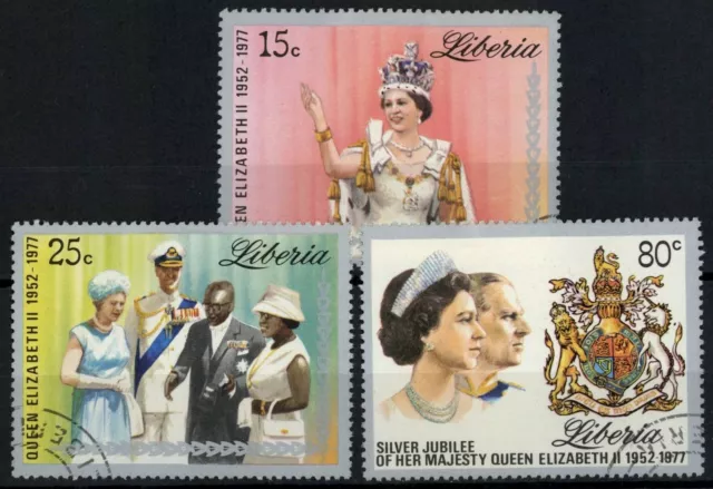 Liberia 1977 SG#1320-2 QEII Silver Jubilee Used Set #E30242