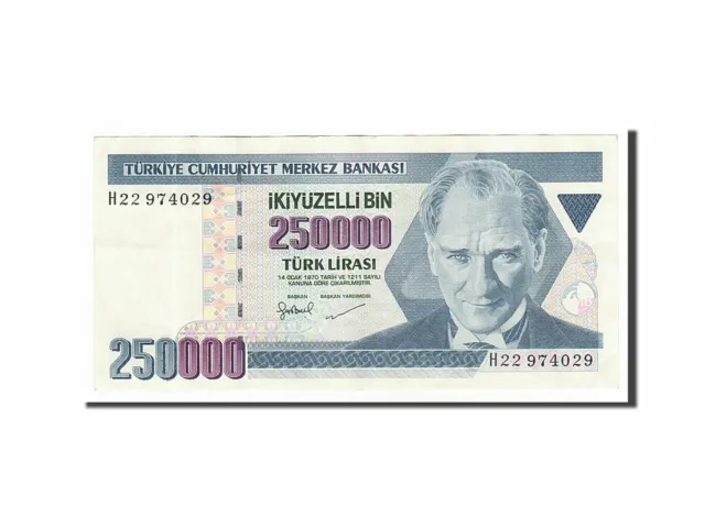[#155730] Geldschein, Türkei, 250,000 Lira, 1998, VZ