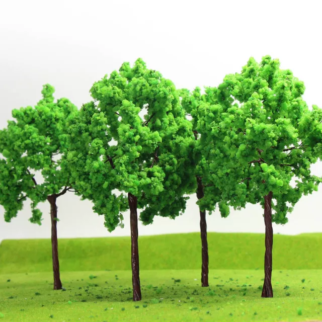 G16090 16pcs Model Train Layout G Scale 1:25 Green Model Trees Iron Wire 16cm