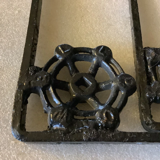 Vintage Powell Water Valve Turn Off Handles Cast Iron Book Shelf Hangers 2