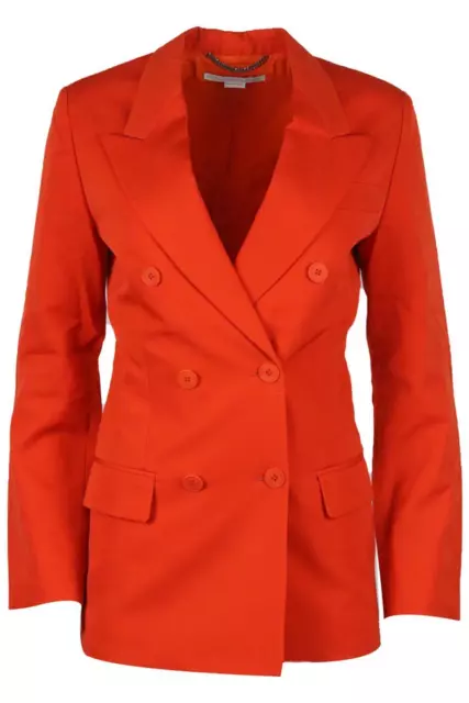 Stella Mccartney Double Breasted Wool Blazer It 36 Uk 4