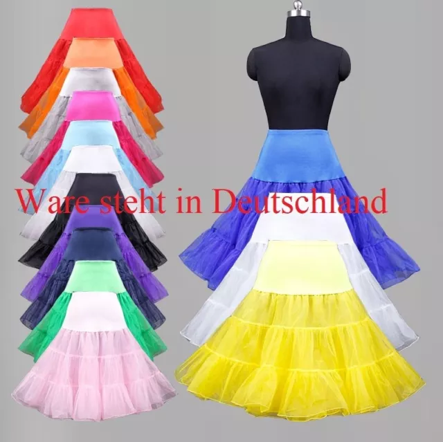 50er 60er Jahre Petticoat Hochzeit Fasching Tüllrock Dirndl Rock Unterrock 65cm