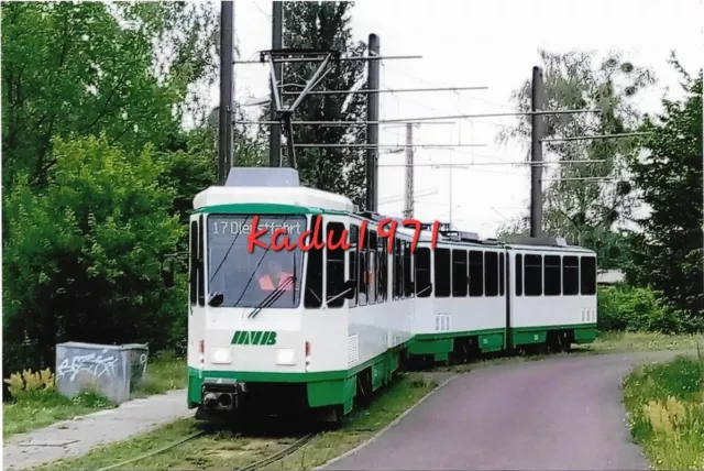 N158) Foto Magdeburg MVB Straßenbahn, KT4DM 1292. Dienstfahrt. 2020