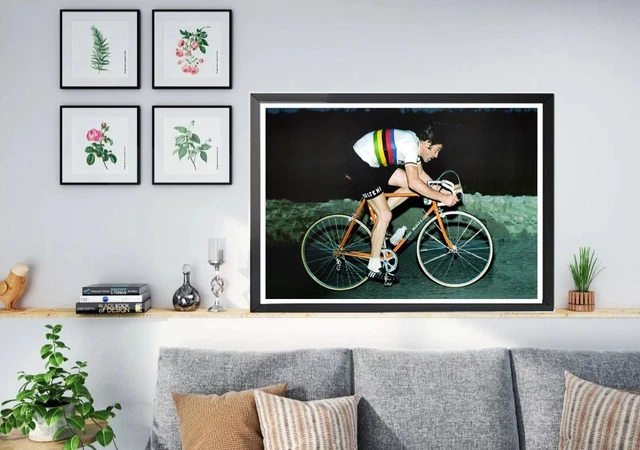 Poster Vintage Atala Turbo Girls A4 - Publicité Campagnolo Colnago - Décoration Murale