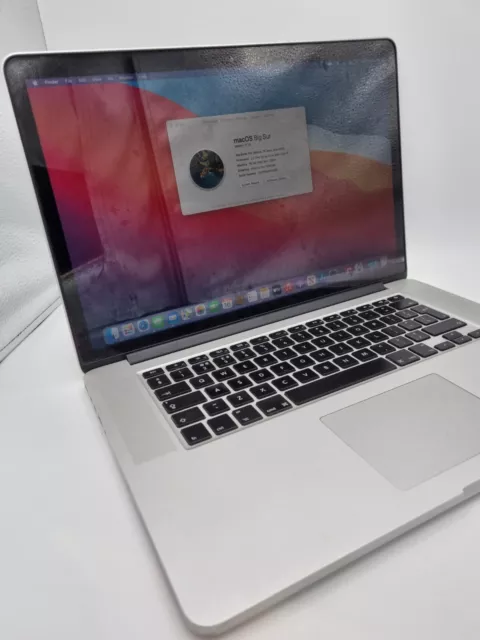 Apple MacBook Pro Retina 15" 2014 Intel i7 2.2GHz 240GB NVMe SSD 16GB MacOS