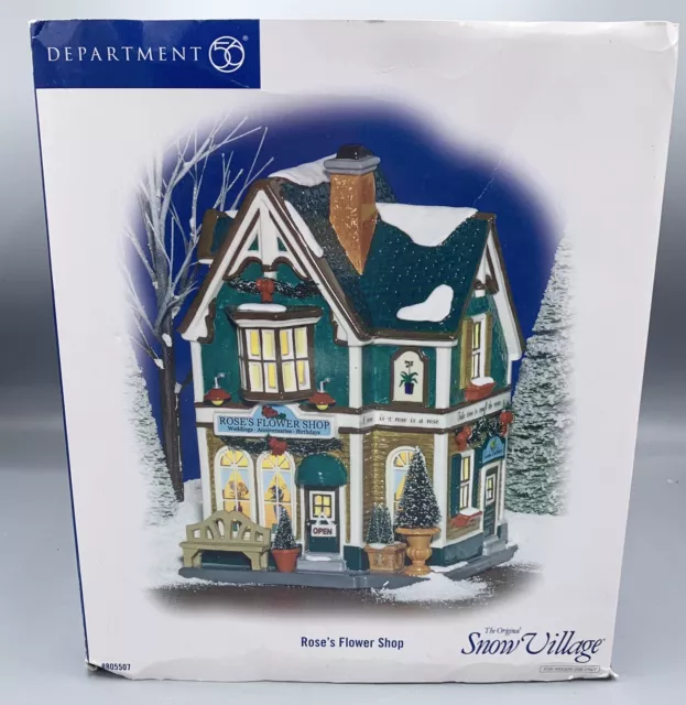 Dept. 56,Original Snow Village,Christmas Shop (released 1991,original  packaging)