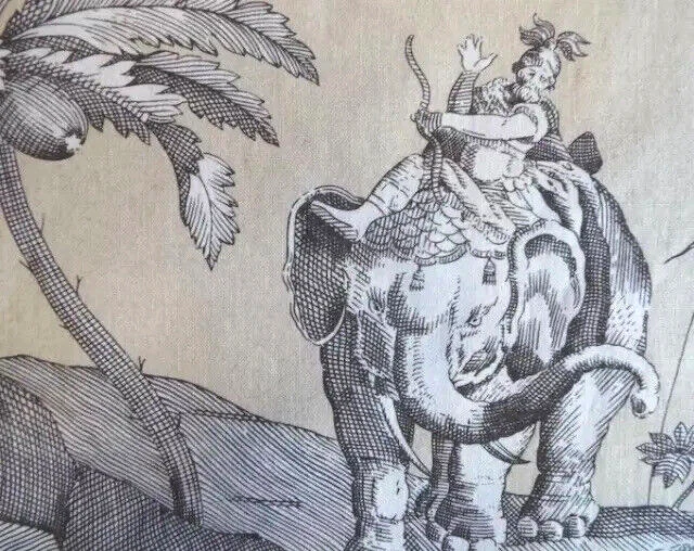 Gaston Y Daniela NICOBAR French Toile Indian Elephants 4.5 Yds / 164” X 65” Gaston Y Daniela NICOBAR French Toile Indian Elephants 4.5 Yds / 164” X 65”