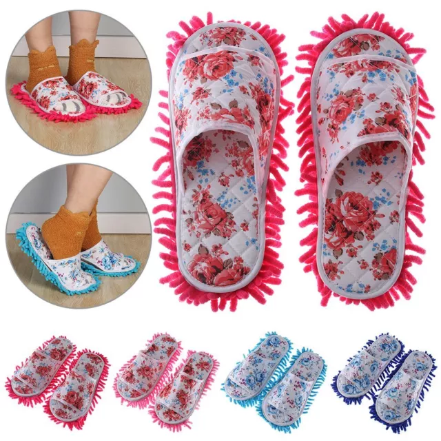 Microfib Cover Lazy Shoe Slippers (Mop Slippers) polvere vestiti polvere polvere polvere