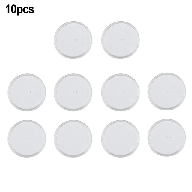 20 ~40mm Pièce de Monnaie Capsule Conteneur 10x Transparent Rangement Plastique