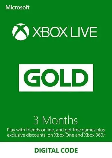 Microsoft Xbox Live Gold Subscription - 3 Months