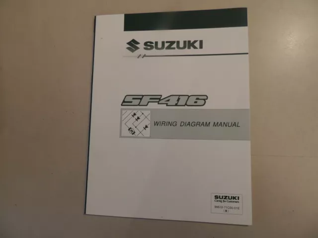 06.1993 wiring diagram Schaltpläne Werkstatthandbuch Suzuki Swift SF416