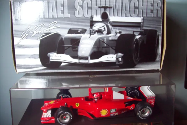 1/18 Hot Wheels 53956 Ferrari F1-2001 World Champion Box 2001 Michael Schumacher