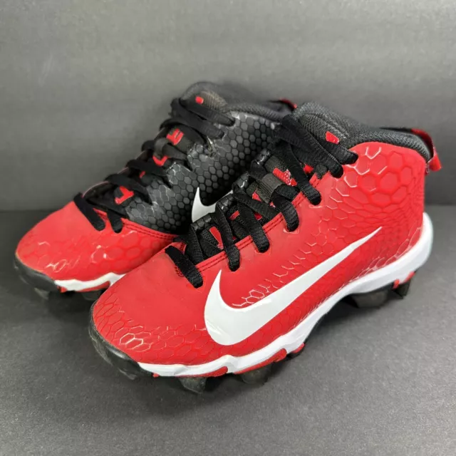 Nike Force Trout 5 Pro Keystone Baseball Cleats Kids 12C Red Black AJ9252-601