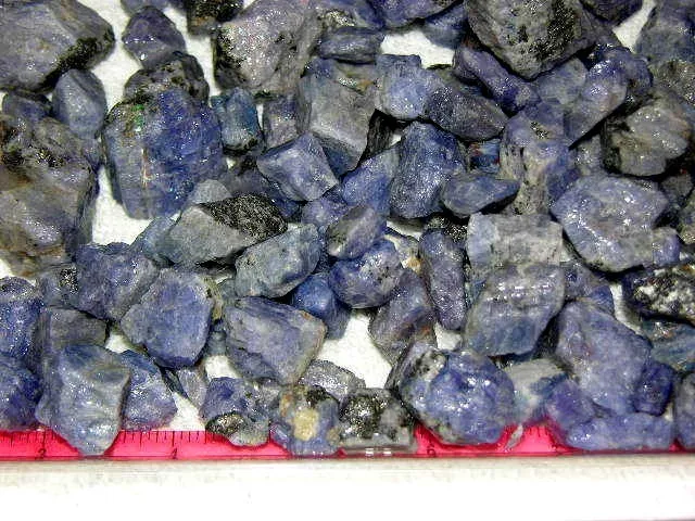 Tanzanite crystal  untreated mixed grade rough 10-25mm 1/2 ounce lots 1-3 piece