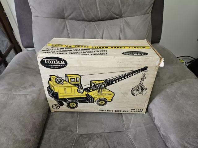 Tonka Crane 3940 Vintage 1970s With Box