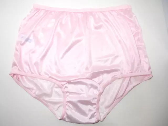 CAROLE SHINY 100% Nylon Ivory Full Panty Panties Brief Pink #888A Size 6  $32.99 - PicClick