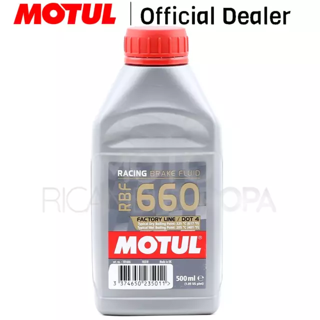 Olio Freni Motul RBF 660 DOT 4 FL Racing Fluido Auto e Moto 100% Sintetico 500ml