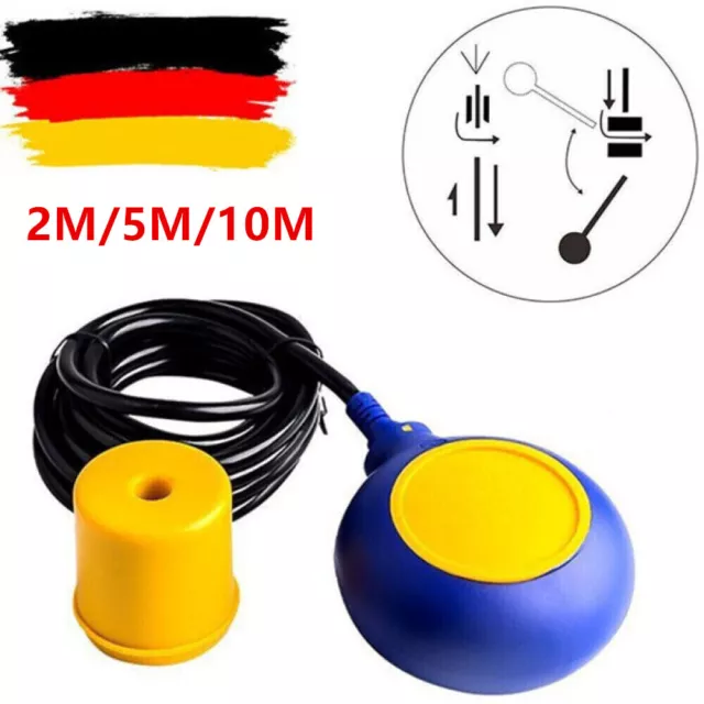 Schwimmerschalter 2m 5m 10m Schwimmschalter Pumpe zum Befuellen Entleere