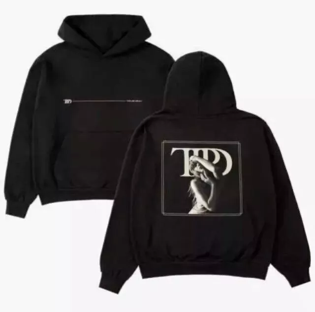 Taylor Swift The Tortured Poets Department Hoodie Black READY TO DISPATCH