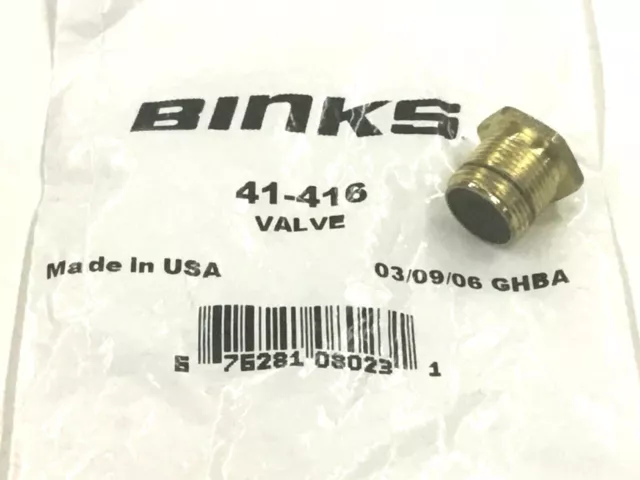 New! Binks 41-416 Valve