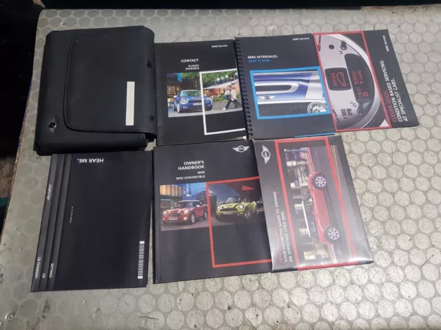 09 Mini Cooper R57 Convertible Owner`s Manual Wallet Handbook
