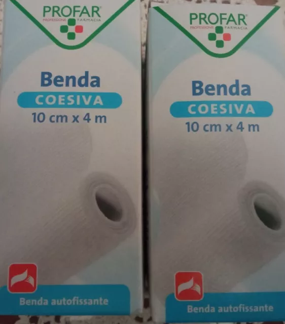 Benda Coesiva m 4 x 10 cm - 2 Pacchi