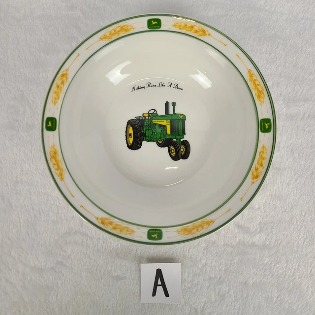 John Deere Tractor Soup Bowl Amber Waves Farming Replacement *READ DESCRIPTION