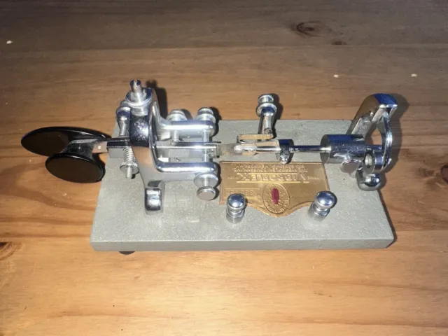 Vintage Vibroplex Original Standard Telegraph Morse Code Key Boxed  1976