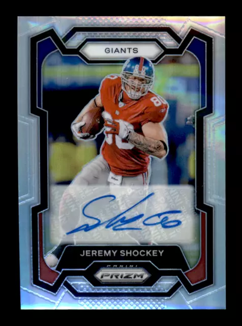 2023 Panini Prizm #222 Jeremy Shockey Silver Auto New York Giants