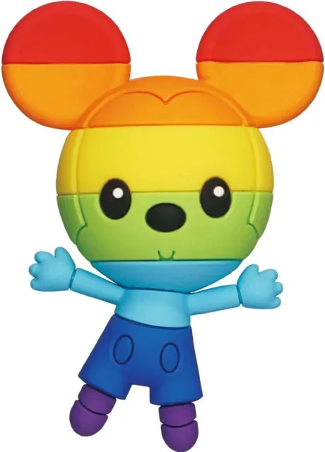 *NEW* Disney: Rainbow Mickey Mouse 3D Foam Magnet by Monogram
