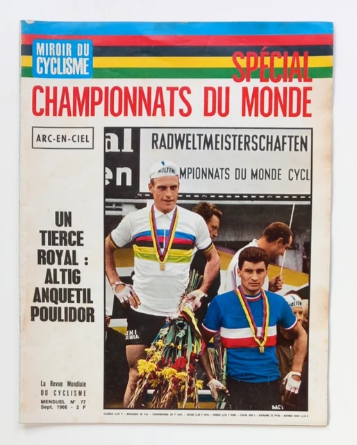Poster Photo Miroir Du Cyclisme 1966 // Roger Pingeon • $8.04