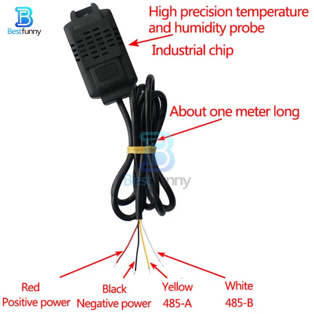 SHT20 TEMPERATURE HUMIDITY Sensor Modbus RS485 High Precision ...
