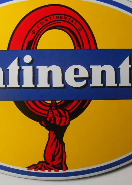 Continental Reifen Logo Email Werkstatt Garagen Schrauber Tankstellen Schild rar