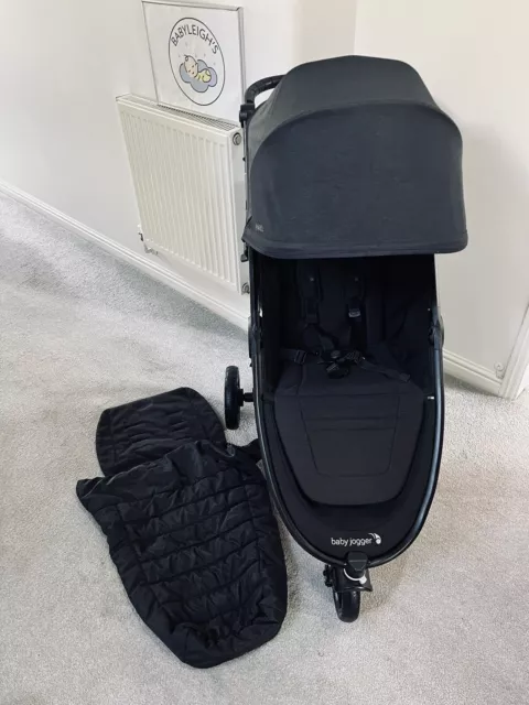 Baby Jogger city Mini GT2 GT 2 - Black Single Light Travel Small Fold Stroller