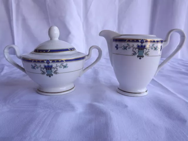 Zuckerdose und Milchkännchen, Graf von Henneberg Porzellan (4993MGG)